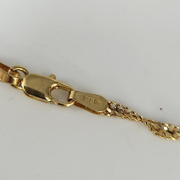 14k Yellow Gold Rope Chain Necklace 18" - Picture 7 of 13